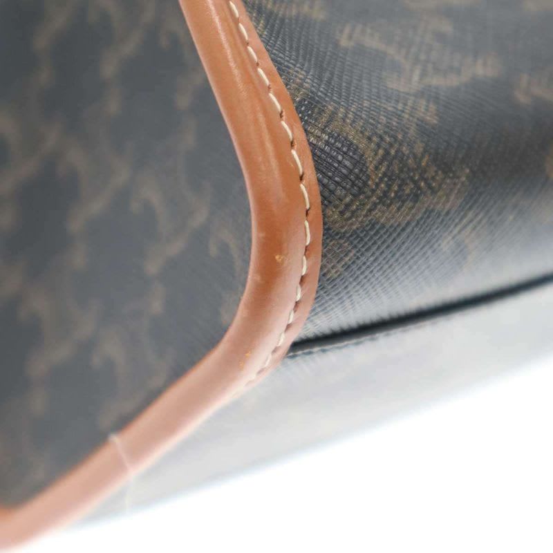 Celine Horizontal Cabas Mini Triomphe Canvas & Calfskin Brown