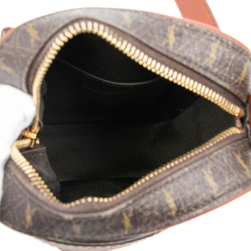 Saint Laurent YSL Monogram Brown Leather — view 5