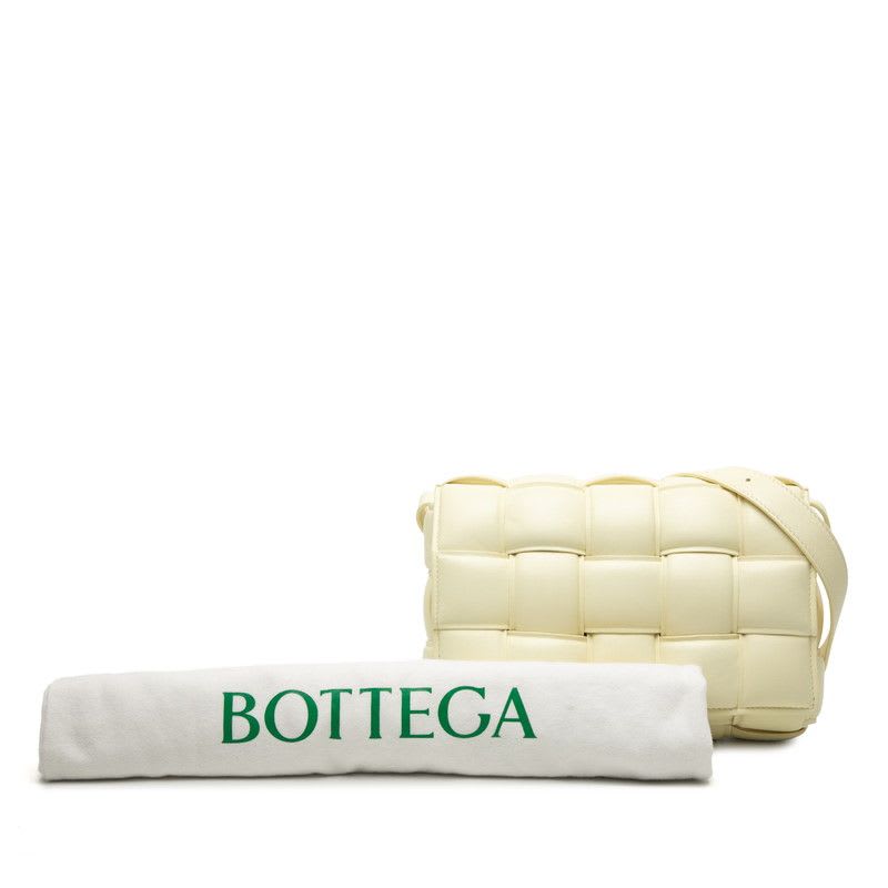 Bottega Veneta Maxi Intrecciato Padette Cassette Yellow Leather — view 8