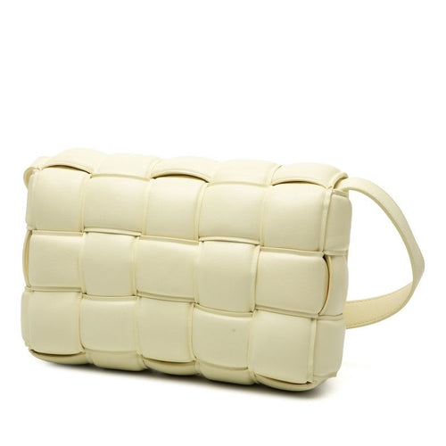 Bottega Veneta Maxi Intrecciato Padette Cassette Yellow Leather — view 3
