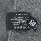 Chanel Grey Knitted Wool Muffler Scarf — view 3