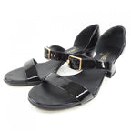 Chanel Size 40 Togo Black Sandals — view 3