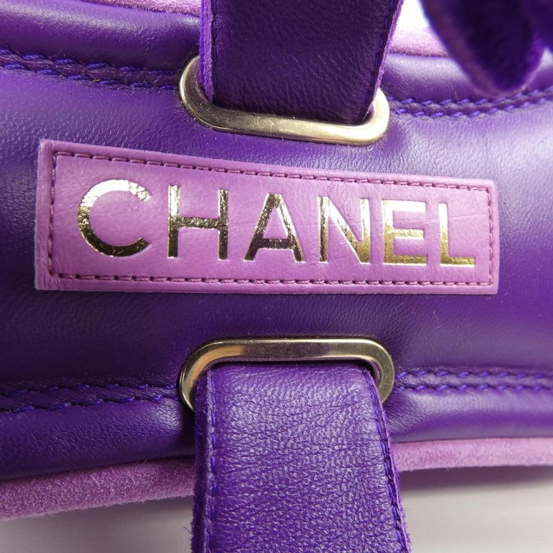 Chanel Size 35 Suede Purple Sandals — view 6