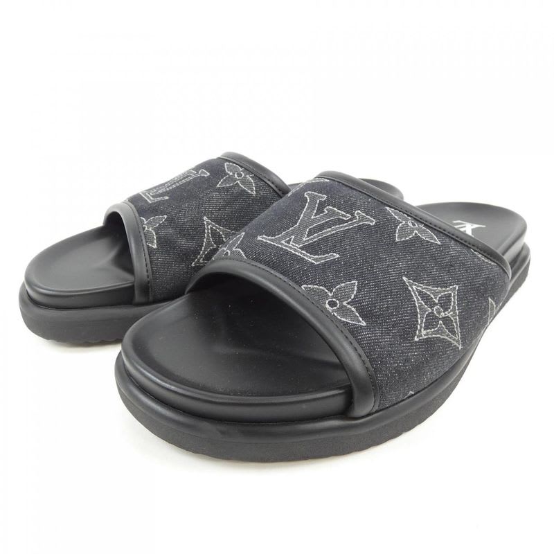 Louis Vuitton Size 7 Black Sandals — view 3