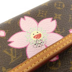 Louis Vuitton Monogram Cherry Blossom Porte Tresor International Wallet — view 3