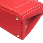 Prada 1 Bg439 Canvas Tote Bag Canapa Mini Red — view 9
