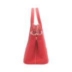 Prada 1 Bg439 Canvas Tote Bag Canapa Mini Red — view 5