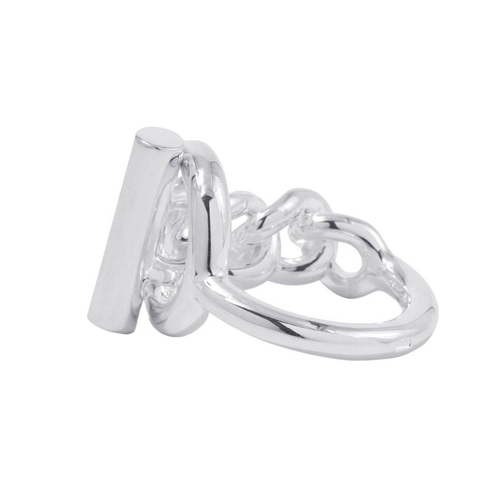 Hermes Ring Croisette MM Silver 52 — view 2
