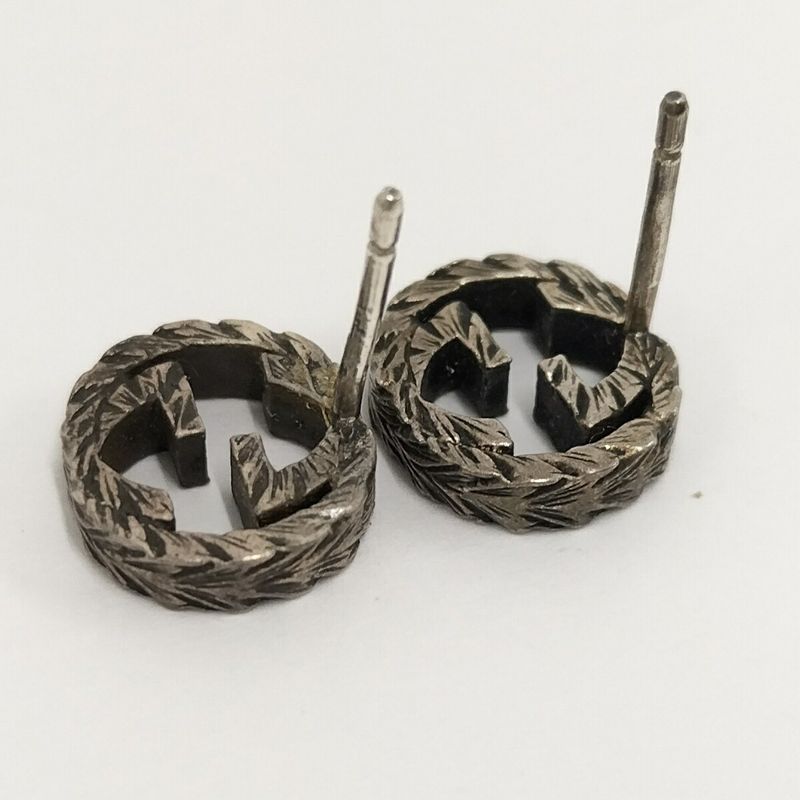 Gucci Earrings Interlocking SV 925 AG Silver — view 7