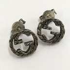 Gucci Earrings Interlocking SV 925 AG Silver — view 3