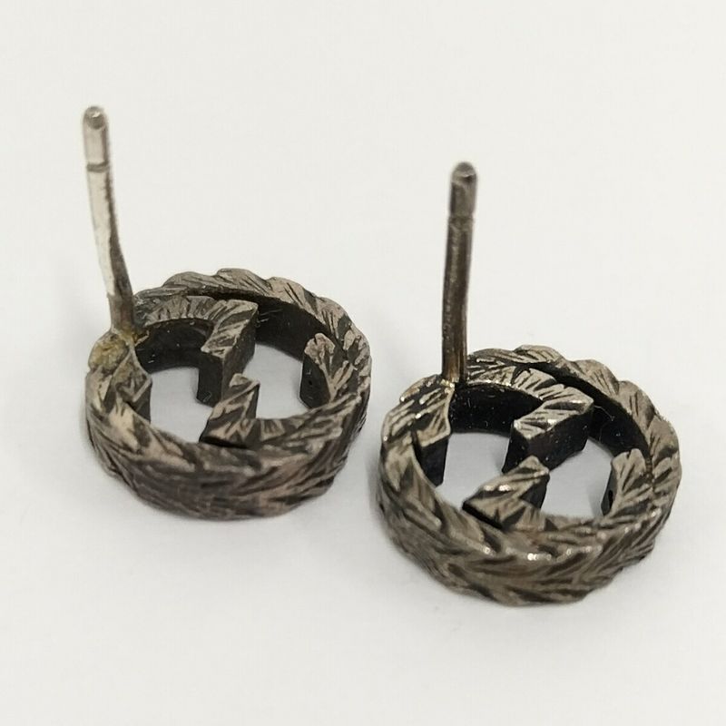 Gucci Earrings Interlocking SV 925 AG Silver — view 6