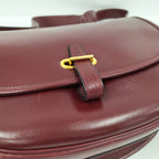 Hermes Bardo Golf Shoulder Bag Leather Bordeaux — view 6