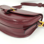 Hermes Bardo Golf Shoulder Bag Leather Bordeaux — view 3
