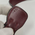 Hermes Bardo Golf Shoulder Bag Leather Bordeaux — view 9