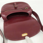 Hermes Bardo Golf Shoulder Bag Leather Bordeaux — view 7