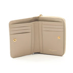 Saint Laurent Paris Bifold Wallet Monogram bow Beige Leather — view 3