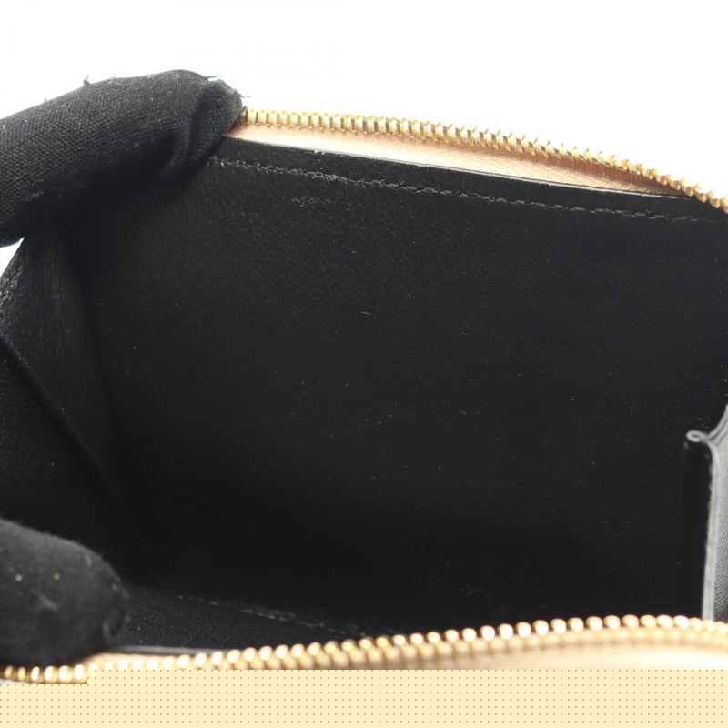 Saint Laurent Paris Bifold Wallet Monogram bow Beige Leather — view 8
