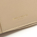 Saint Laurent Paris Bifold Wallet Monogram bow Beige Leather — view 5