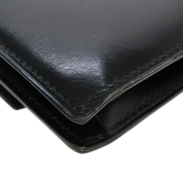 Hermes Eugenie Black Leather Crossbody Bag — view 6