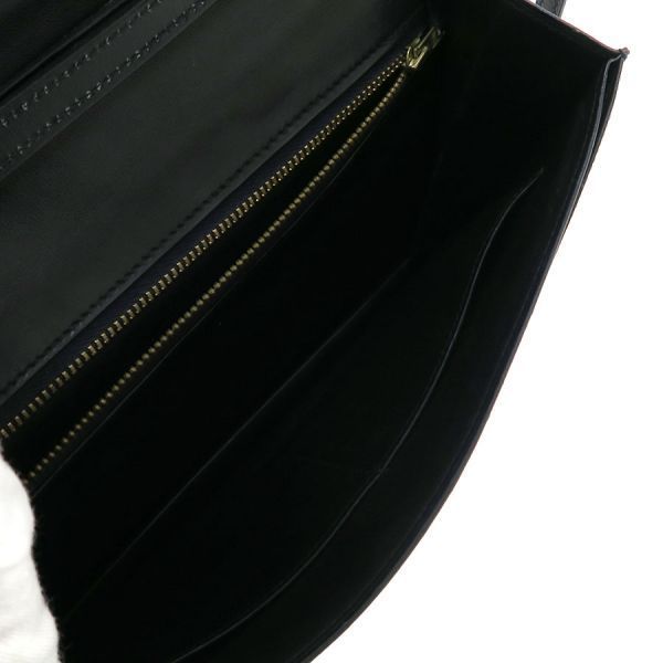 Hermes Eugenie Black Leather Crossbody Bag — view 2
