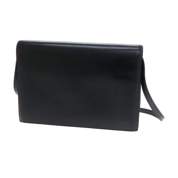 Hermes Eugenie Black Leather Crossbody Bag — view 3