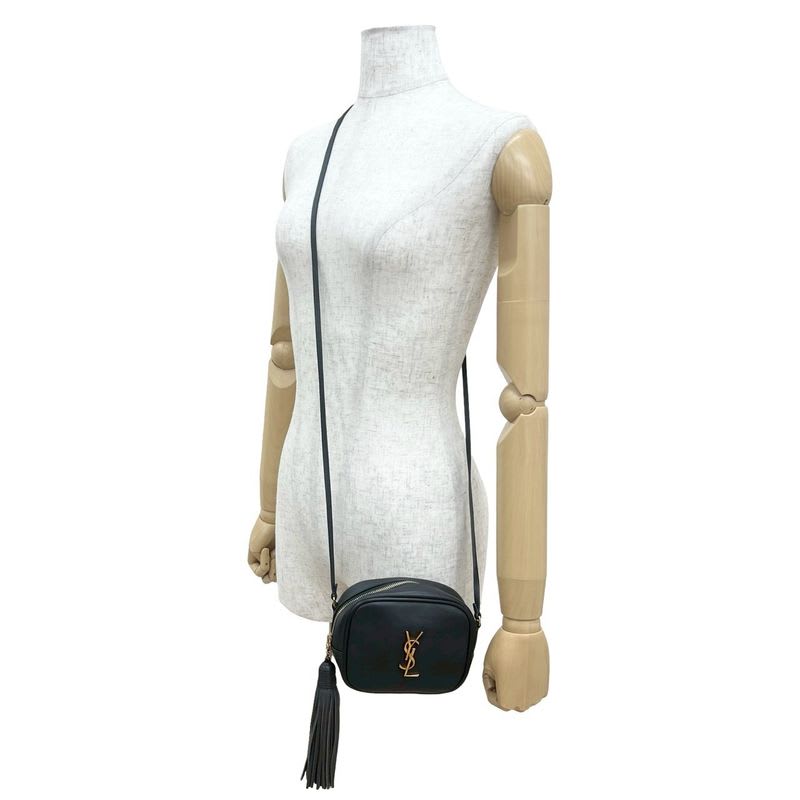 Saint Laurent Paris YSL Logo Hardware Tassel Leather Mini