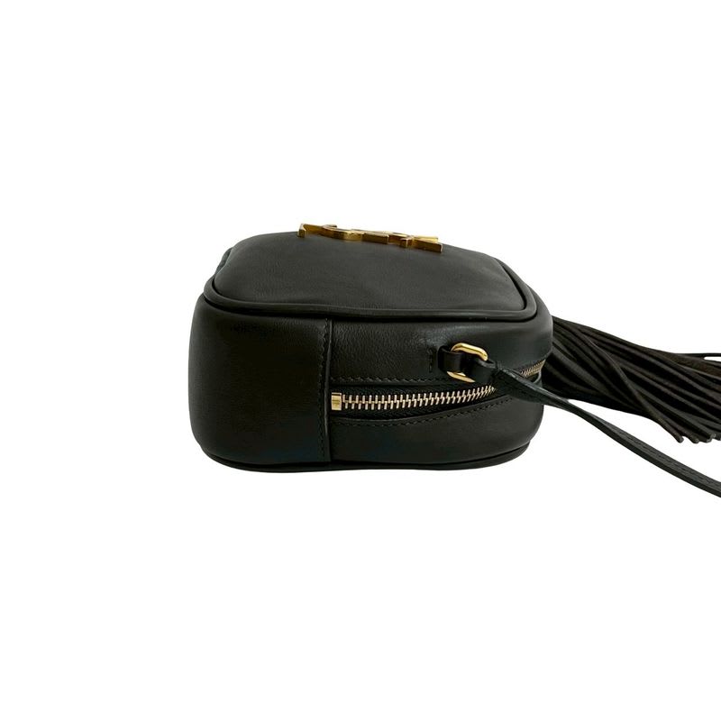 Saint Laurent Paris YSL Logo Hardware Tassel Leather Mini