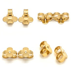 Louis Vuitton Earrings Iconic Heart Gold Color Metal — view 7