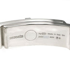 Hermes Bracelet Kelly Gourmet GM SH AG 925 Silver Bangle Accessories — view 6