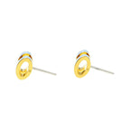 Hermes Earrings Pop Ash Mini Pair Light Blue Gold Hardware Jewelry — view 6