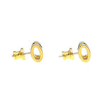 Hermes Earrings Pop Ash Mini Pair Light Blue Gold Hardware Jewelry — view 4