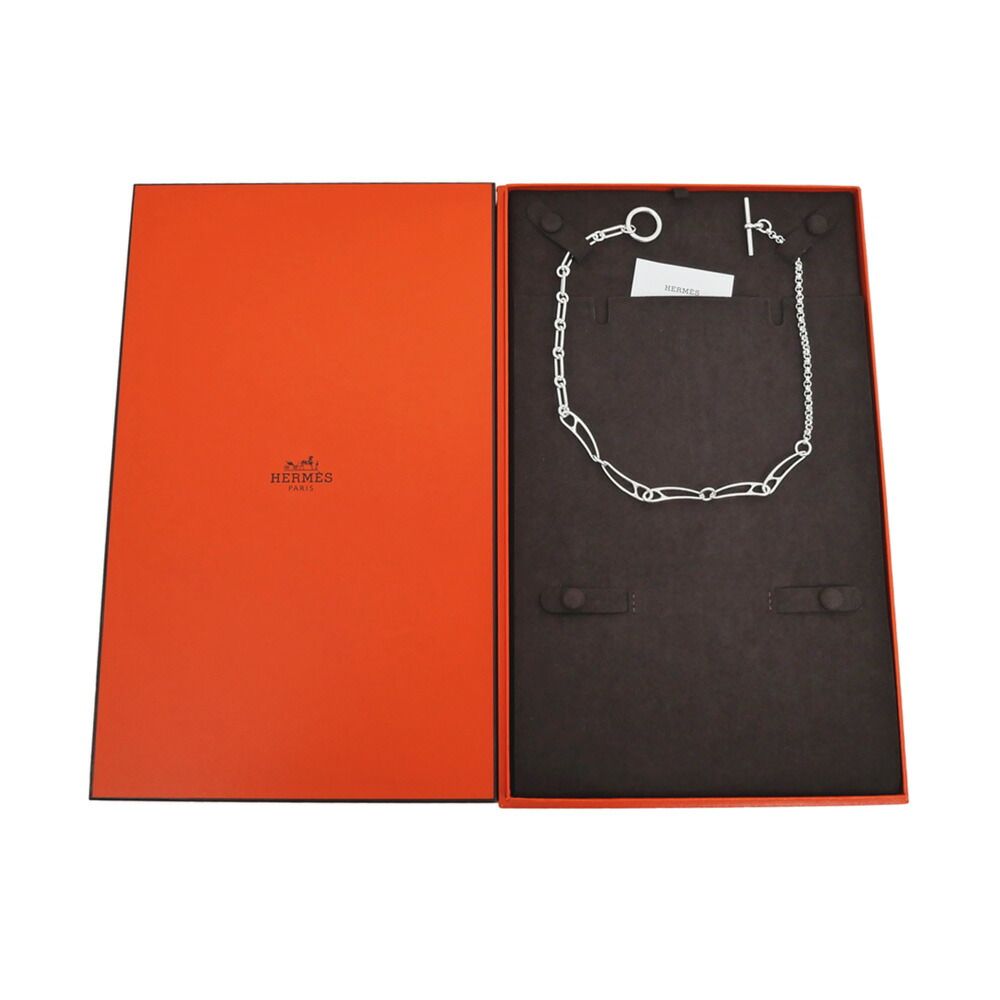 Hermes Necklace Chaine Dancre Punk ST AG 925 Silver Accessorie — view 2