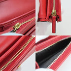Gucci Bifold Wallet Bosco GG Supreme Canvas Beige Pink Red Compact Patch — view 8