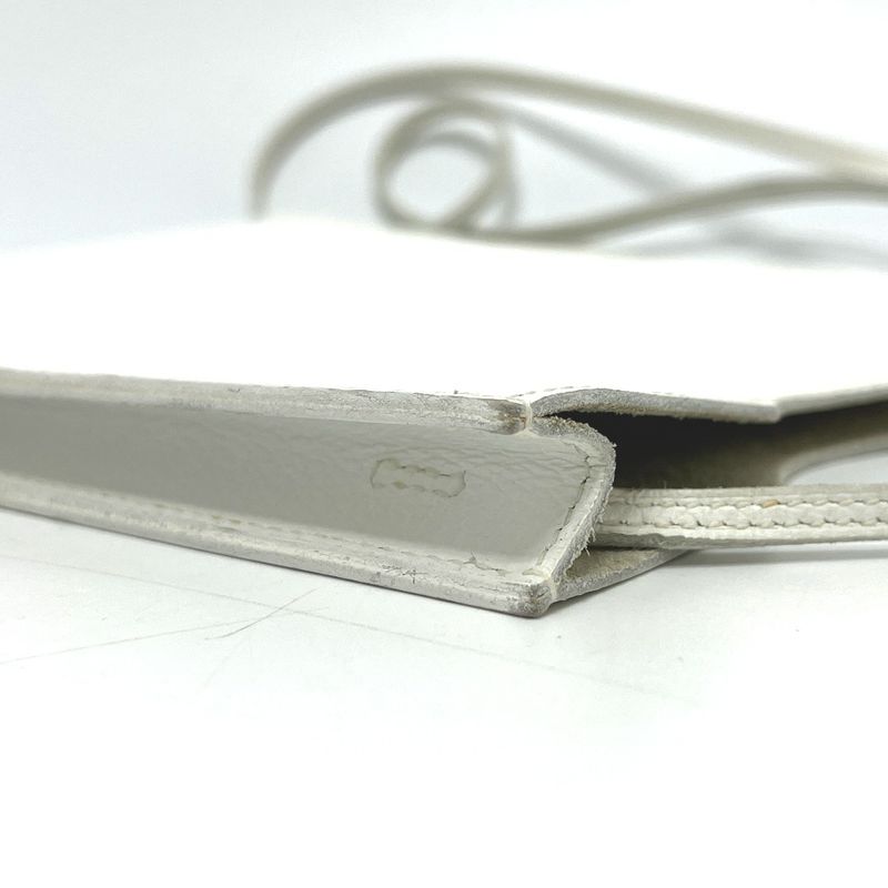 Hermes Shoulder Bag Onimetou Leather White — view 5