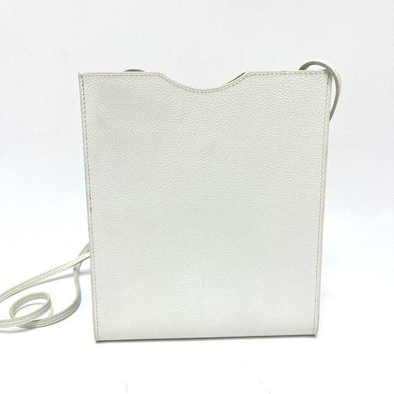 Hermes Shoulder Bag Onimetou Leather White — view 2