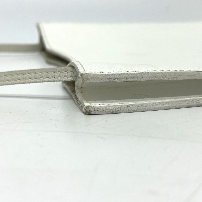 Hermes Shoulder Bag Onimetou Leather White — view 6