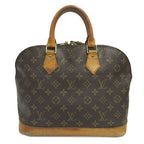 Louis Vuitton Monogram Alma Handbag Leather Brown — view 6