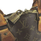 Louis Vuitton Monogram Alma Handbag Leather Brown — view 5
