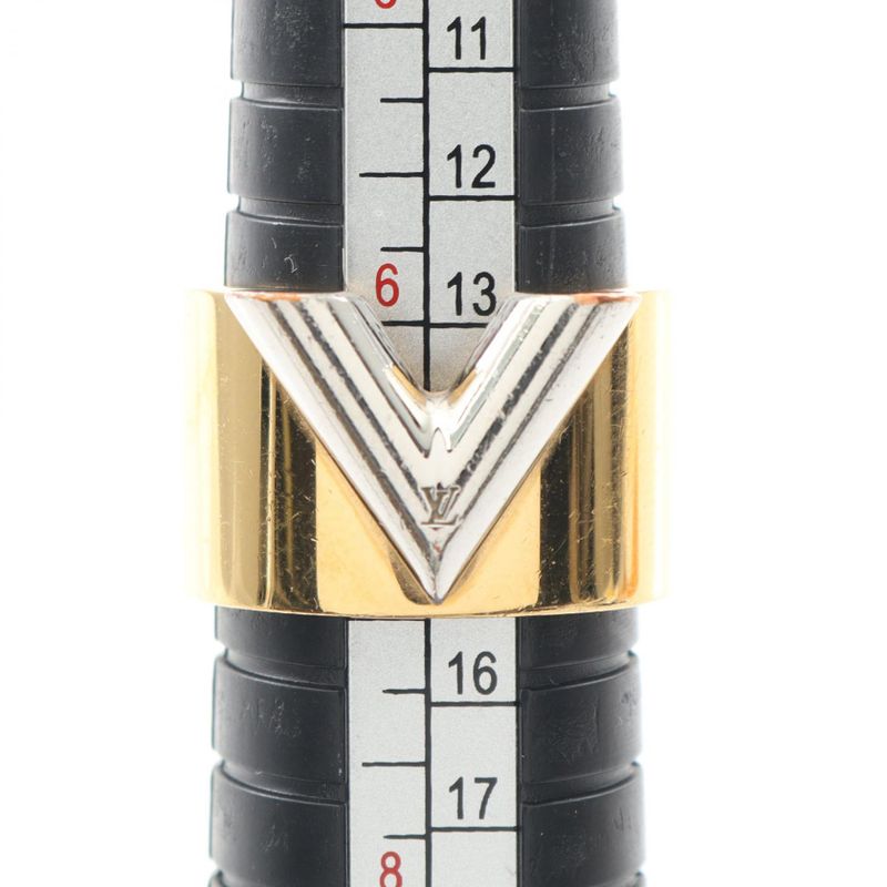 Louis Vuitton Ring Essential V GP Stainless — view 6