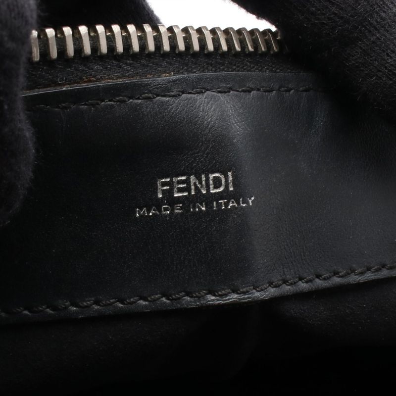 Fendi Handbag Dot Com 8 Bn293 Black Leathercom 2-Way — view 4