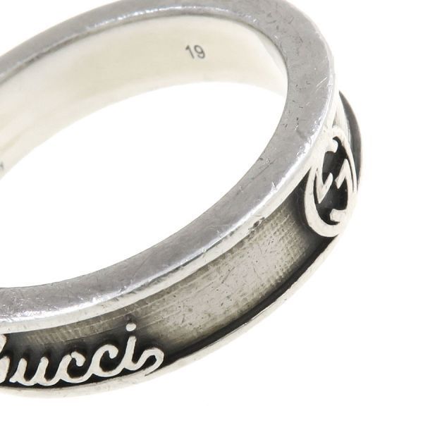 Gucci Interlocking Logo Ring 19 925 SV 6.6 — view 5