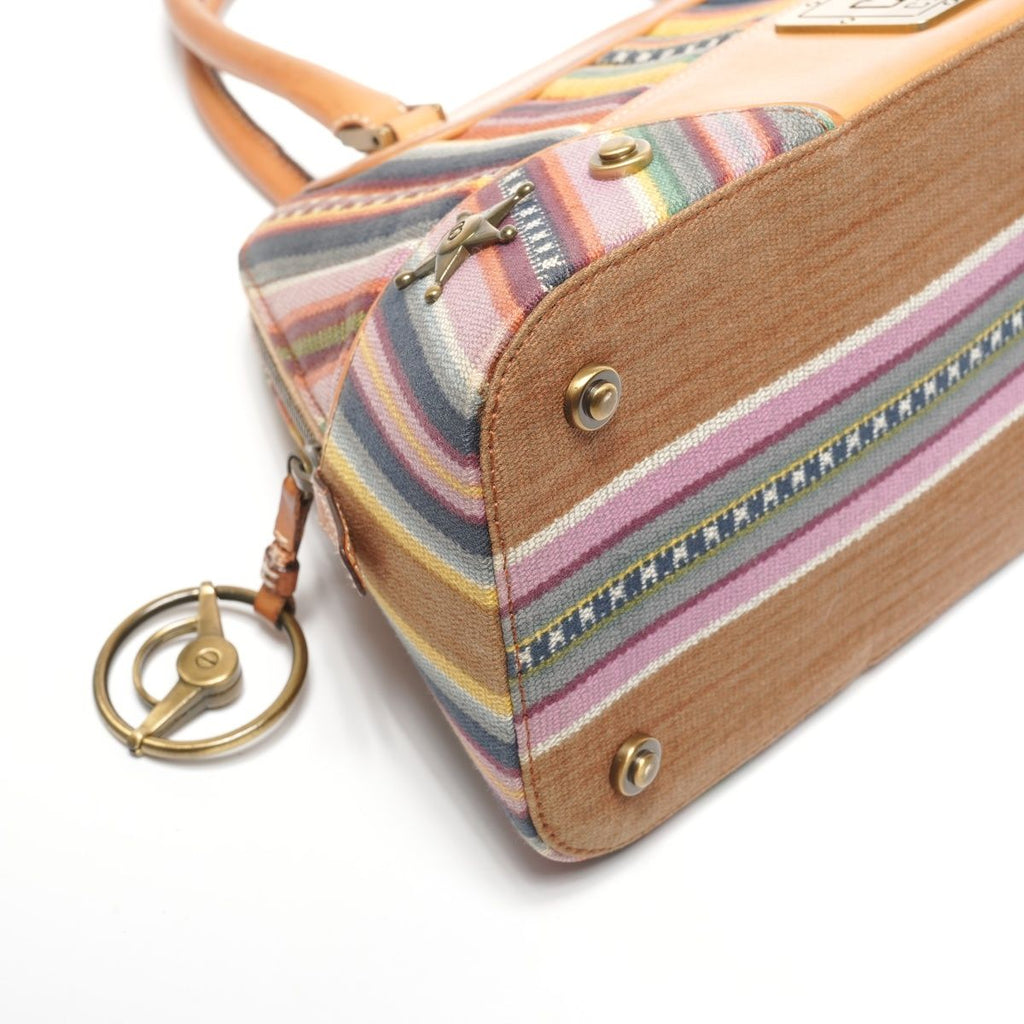 Dior Handbag Montaigne Cadillac John Galliano Canvas Leather — view 6