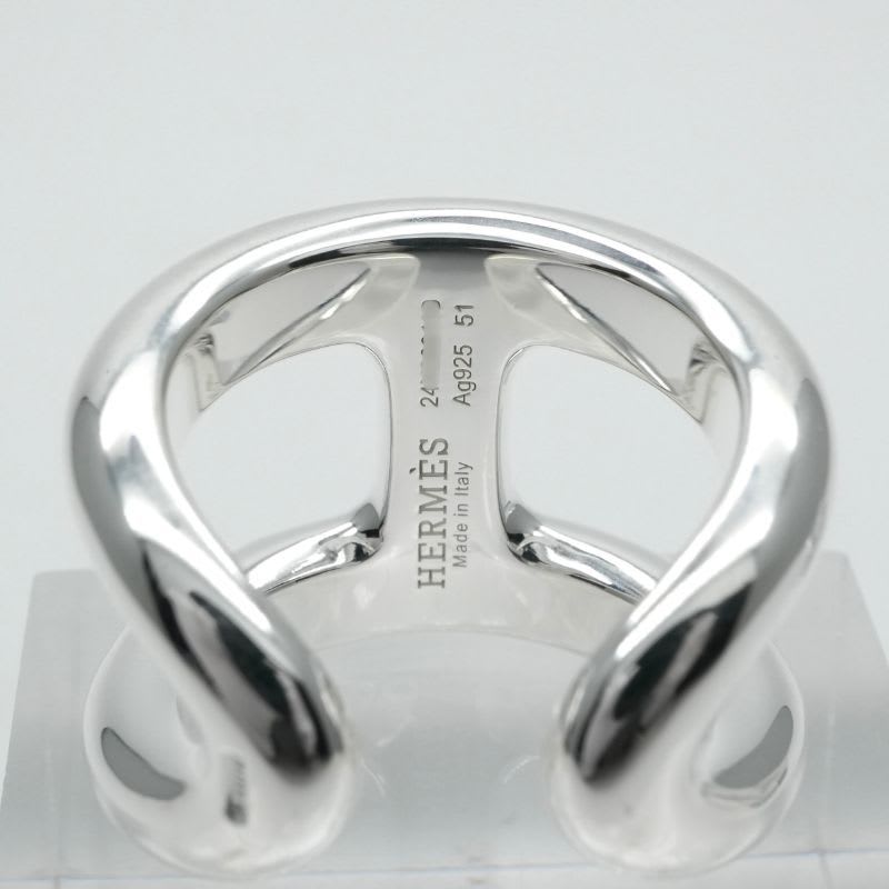 Hermes Osmozu Ring AG 925 Silver Chaine — view 7