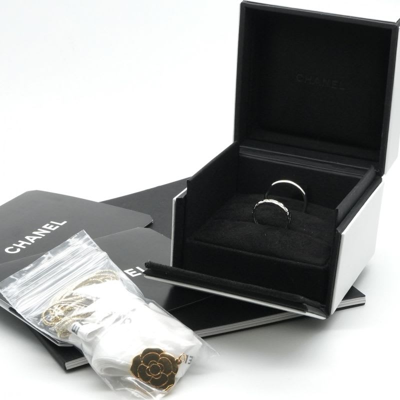 Chanel Coco Crush John Parisian Ring Pt950 Silver Diamond — view 9