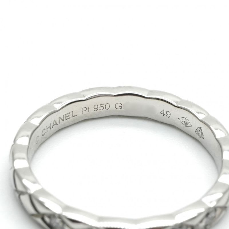 Chanel Coco Crush John Parisian Ring Pt950 Silver Diamond — view 7