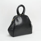Hermes Bag Tote Box Calf Noir Black Gold Hardware Handbag Vintage Antique — view 3