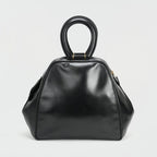 Hermes Bag Tote Box Calf Noir Black Gold Hardware Handbag Vintage Antique — view 5