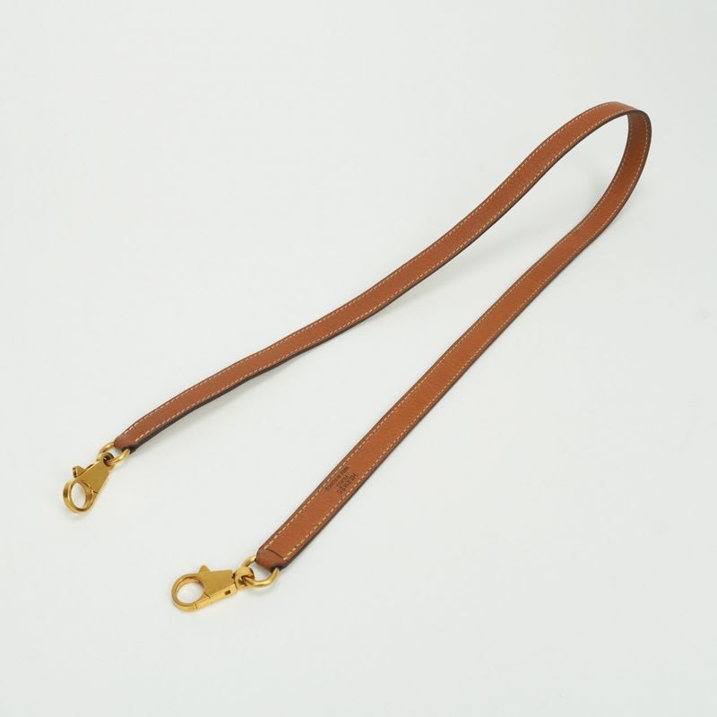 Hermes Shoulder Strap Pigskin Gold Brown Hardware — view 2