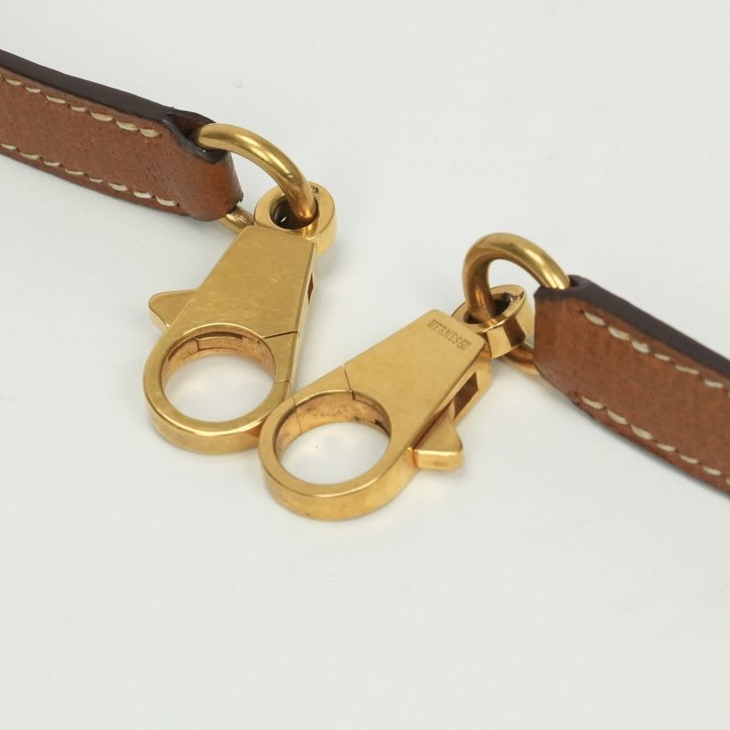 Hermes Shoulder Strap Pigskin Gold Brown Hardware — view 3