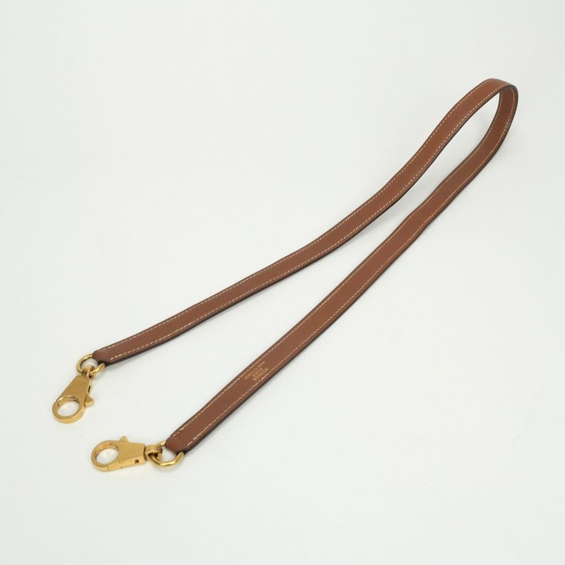 Hermes Shoulder Strap Courchevel Gold Brown Hardware — view 2